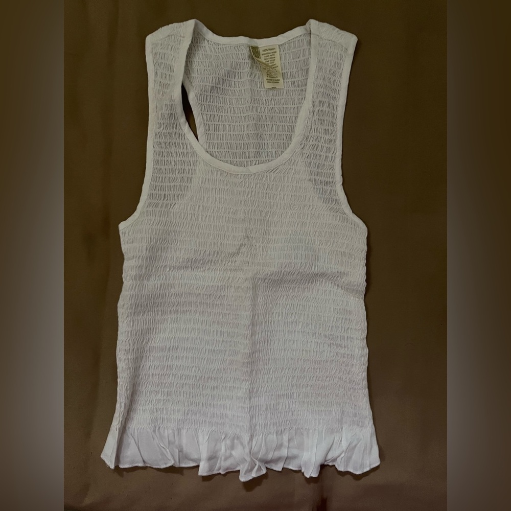 White tank top